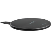 Promate AuraPad-3 Ultra Fast Wireless Charging Dock with LED Light, Black