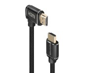 Promate ProLink4K1-150 High Definition Right Angle 4K HDMI Audio Video Cable - Black