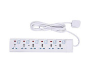 Geepas GES4093 6-Way Extension Board - 3 Meter