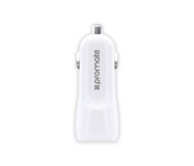 Promate Vivid 3100mAh Dual USB Car Charger, White