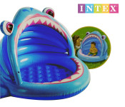 Intex ZX-57112 53 x 39 x 31CM Inflatable Blue Shark Kiddie Baby Pool