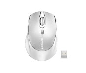 Promate Clix-5 2.4GHz Wireless Optical Mouse with Precision Scrolling, White