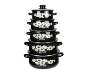 Olympia OE-009 10 Pieces Casserole Set with Glass Cover