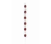 Kavani Chimes Crystal Rhodium Bracelet 33056 Silver and Brown