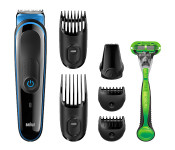 Braun MGK3040 7-in-1 Face & Body Multi Grooming Kit - Black & Blue