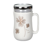 Delcasa DC1306 300ml Ceramic Water Cup, White