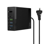 Promate UNICHARGER 85W High Powered Universal UK Type Laptop Charger - Black