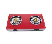 Sanford SF5363GC 2B Glass Double Burner Gas Stove - Red