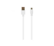 Promate Linkmate-U2F2 Flat Micro-USB Sync & Charge Cable - White