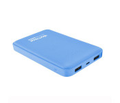 Promate VolTag-10 10000 mAh Compact Portable Charger Power Bank with Dual USB Port, Blue