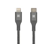 Promate UniLink-LTC USB Type-C OTG Cable with Lightning Connector - Grey