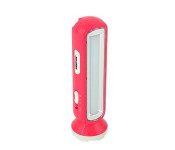 Geepas GFL4663 Rechargeable LED Torch with Emergency Lantern, Red