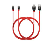 Anker A8122H91 6 Feet MFI Certified Power Line Ligntning USB Cable - Red