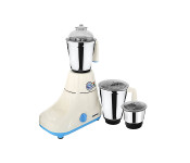Geepas GSB5081 Mixer Grinder with 3 Stainless Steel Jars - White and Blue