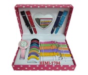 Himi 1704 Color Changeable Strap & Dial Quartz Watch for Women