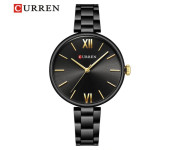 Curren 9017 Quartz Watch For Women Black