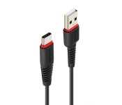 Promate FlexLink-CA2 Premium Ultra-Flexible USB to Type-C Charging and Syncing Cable - Black