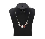 Stainless steel Autumn Design Necklace 33067 Silver