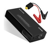 Promate Patrol-2 Multifunctional 450A Peak Portable Car Jump Starter with Dual USB Port & LED Flash Light - Black