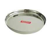 Royalford RF5339 14-inch Stainless Steel Thali Plate - Silver
