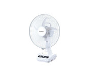 Olsenmark OMF1746 12-inch Rechargeable Oscillating Fan - White