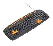 Promate EASYKEY-2 Sleek Ergonomic Multimedia Keyboard - Black