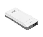 Promate ProVolta-21 20800 mAh 3.1A Portable Charger Power Bank with 3 USB Ports, White