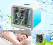 Mini Portable Air Conditioner JA034,Humidifier,Purifier 7 Color Mood Light