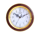 Sonashi SWC-804 Wall Clock, Dark Wood