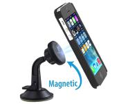 Universal Magnetic Car Mount with Quick-snap Holder for iPhone,Samsung,Tablet Black