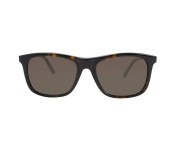 Mont Blanc MB 606S 52E Round Havana Frame & Brown Mirrored Sunglasses for Men