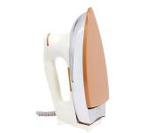 Geepas GDI23011 Heavy Weight Dry Iron with Non Stick Teflon Coating - White