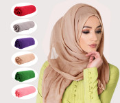 FLLi Rayon Viscose Women's Scarf Set of 6 Pcs - Multi-Colour