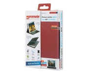 Promate Wallex-Mini 3 Premium Leather wallet Case with Card Holder for iPad Mini 3 - Red