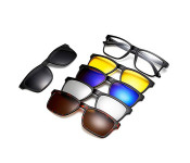 New Polarized 2201 Sunglass with 5 Magnetic Inter-Changeable Colour Shades
