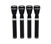 Geepas GFL4668 Torch 216.5 mm Rechargeable LED Flashlight, 4 Pieces
