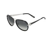 Chopard SCHB27S 0583 Oval Black Frame & Grey Mirrored Sunglasses for Women