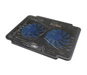 Promate AIRBASE-1 Laptop Cooling Pad with Silent Fan Technology - Black