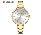 Curren 9017 Quartz Watch For Women Gold and Silver