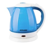 Sonashi SKT-1502 1.5 Litre Plastic Body Cordless Kettle with Stainless Steel Wall Inside - Blue