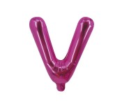 Party Time V-P-803249 Letter V 16 Inch Foil Balloon Pink  - Similar Product Imag - ID 19798