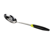 Royalford RF8912 Stainless Steel Slotted Spoon with ABS Handle - Black & Silver  - Similar Product Imag - ID 26916