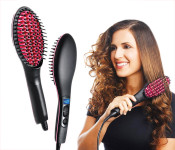 Hair Straightening Brush Ceramic