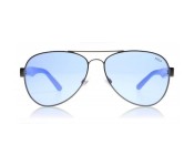 Polo Ralph Lauren 3096 9050/72 Aviator Gun Metal Frame & Blue Mirrored Sunglasses for Men