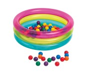 Intex ZX-48674 Inflatable Children's 3 Ring Baby Ball Pit