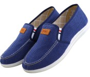 Mens Denim Canvas Shoes EU40 OK30211 Blue