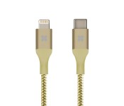 Promate UniLink-LTC2 USB Type-C OTG Cable with Lightning Connector - Gold