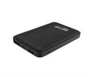Promate VolTag-10 10000 mAh Compact Portable Charger Power Bank with Dual USB Port, Black