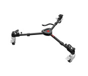 Promate TripodDolly Professional Foldable Aluminum Tripod Dolly with Wheels & Adjustable Leg Mounts, Black