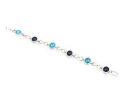 Kavani Ruby Circle Chimes Crystal Rhodium Bracelet 33062 Assorted